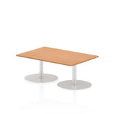 Dynamic Italia 1200 x 800mm Poseur Rectangular Table Oak Top 475mm High Leg ITL0248 DD